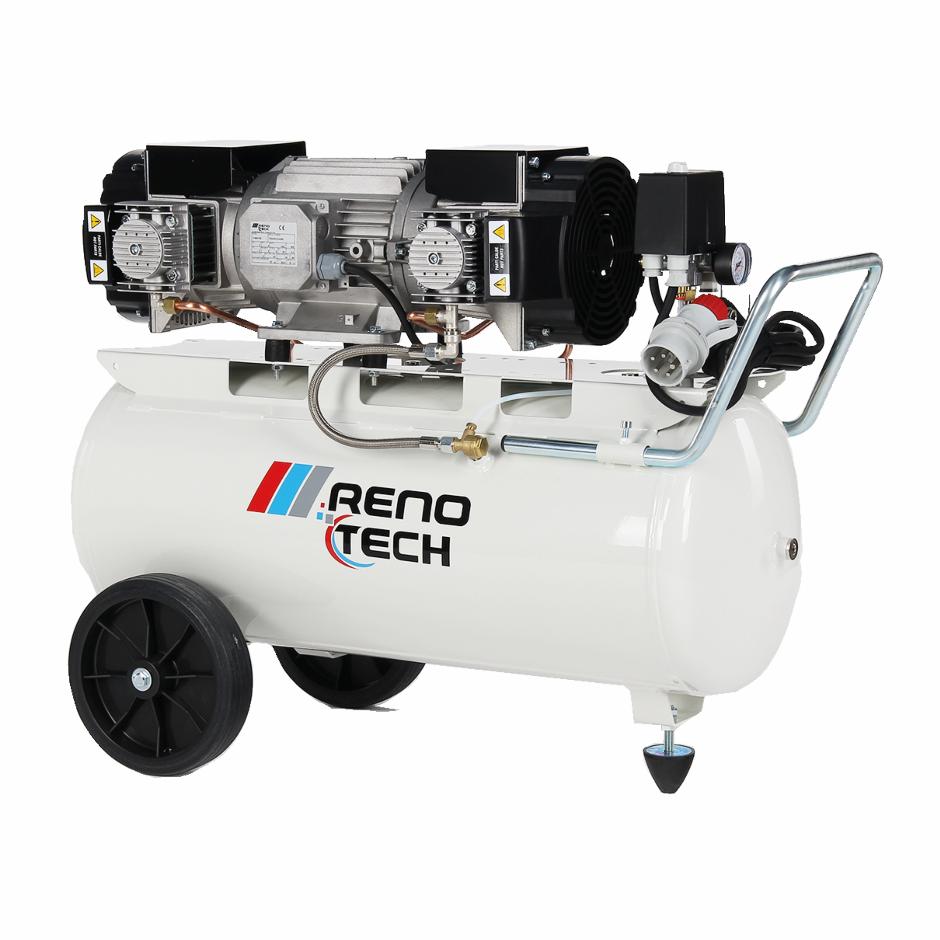 Oliefri stempelkompressor med 100% driftscyklus, RENO TECH 480/90 - 4 HK (varenr. 4116001765)