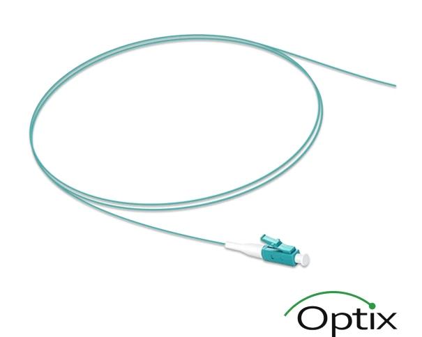 50/125 OM3 LC/UPC Pigtail, 2 m Loose tube, Aqua, LSZH