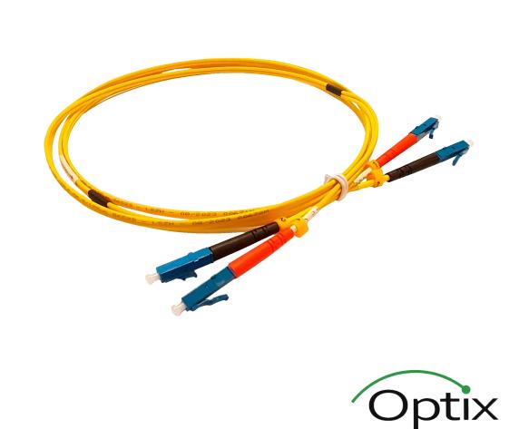 9/125 LC/UPC-LC/UPC Duplex Yellow, LSZH, Ø2 mm