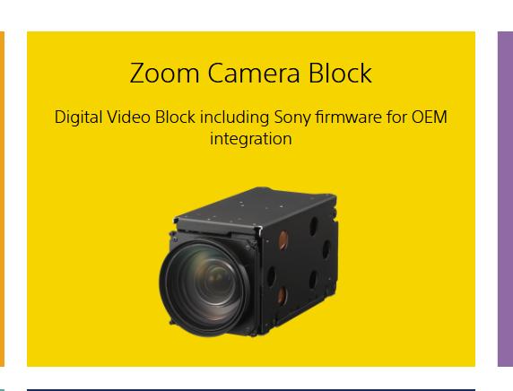 SONY FCB Color Cameras Blocks