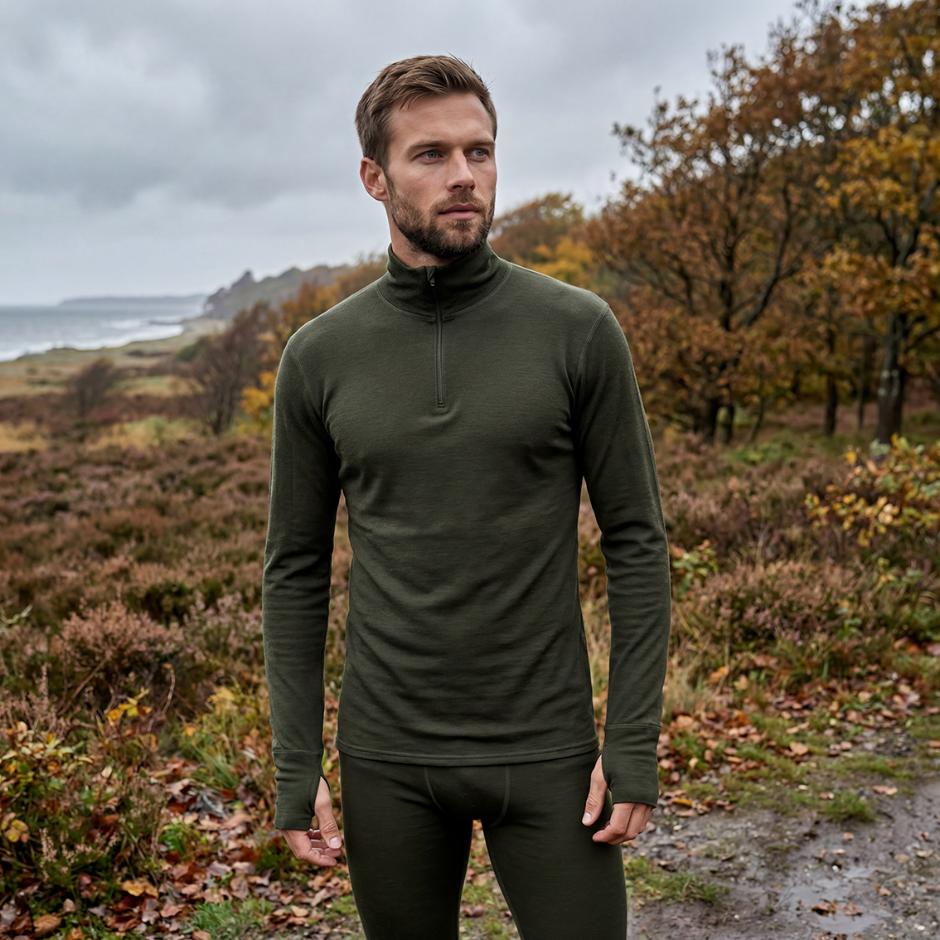 Technical Baselayer Underwear in Merino Wool / Modacrylic