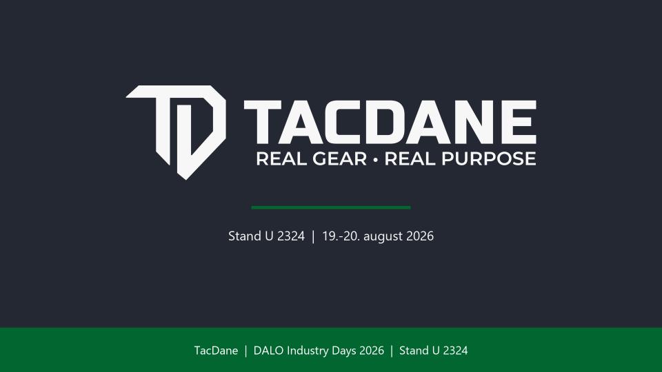 TacDane på DALO Industry Days 2026: nogle af verdens bedste brands på stand U 2324