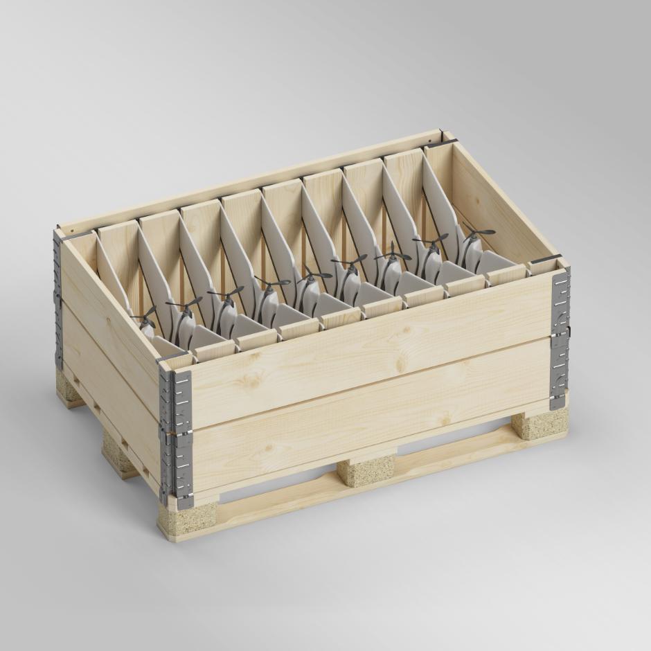 Wooden packaging for UAV systems
