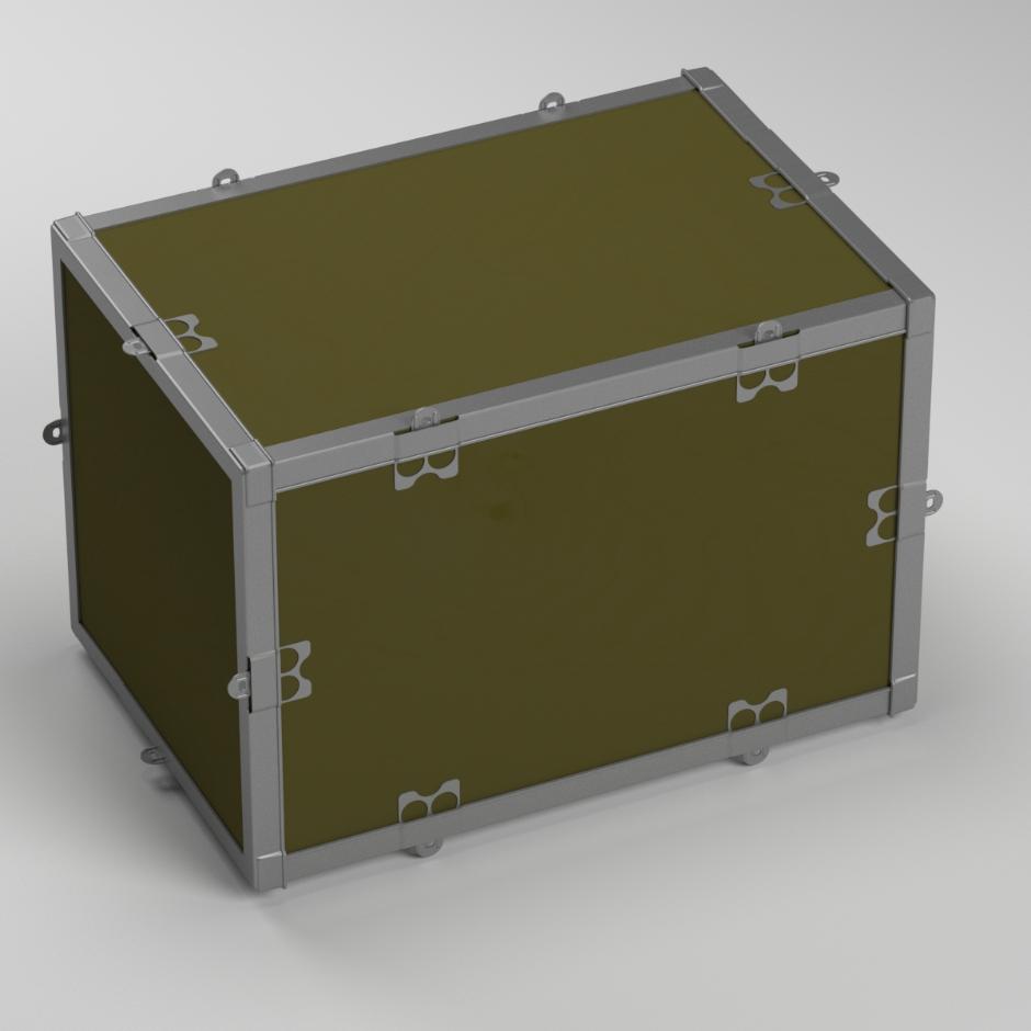 Plywood boxes for military logistics