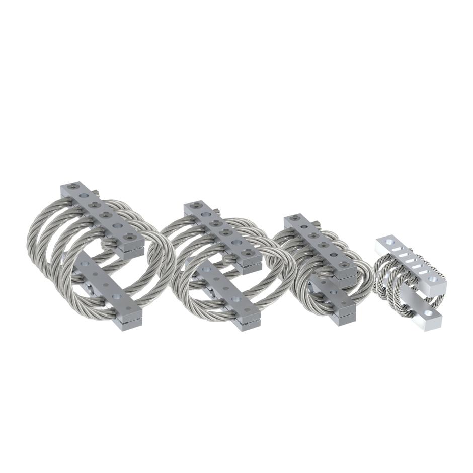 Half Helical Shock Mounts