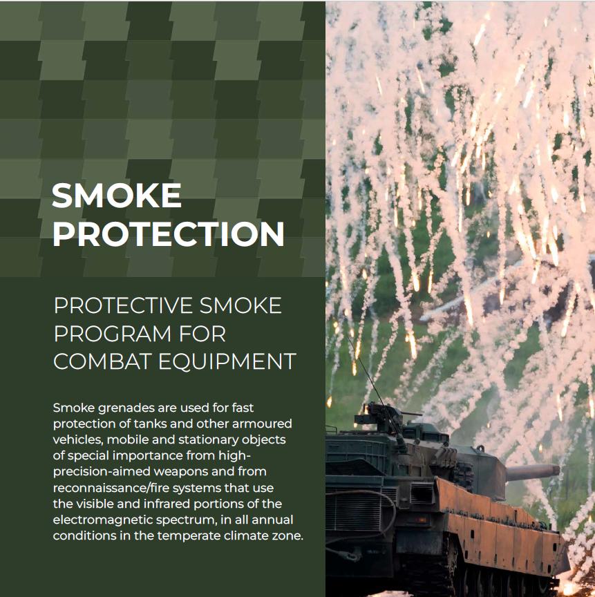 SMOKE PROTECTION FOR TANK AND ARMORED VEHICLES DGO 1 AND DGO 3