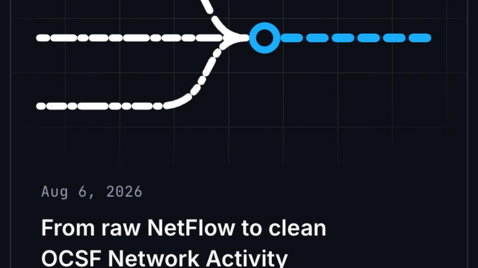 From raw NetFlow to clean OCSF Network Acitivity