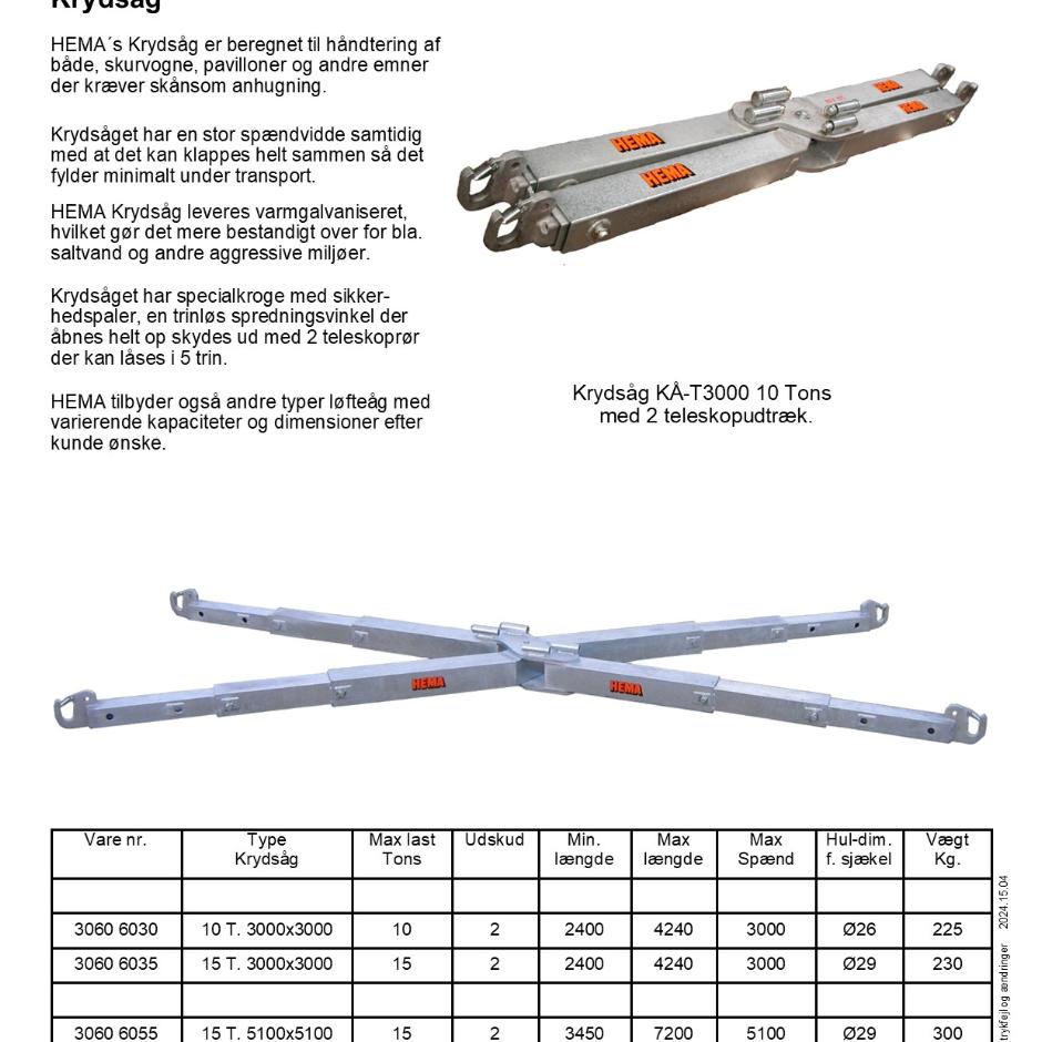HEMA Krydsåg 10-25 Tons