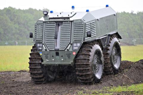 Udstyret tank indvendigt