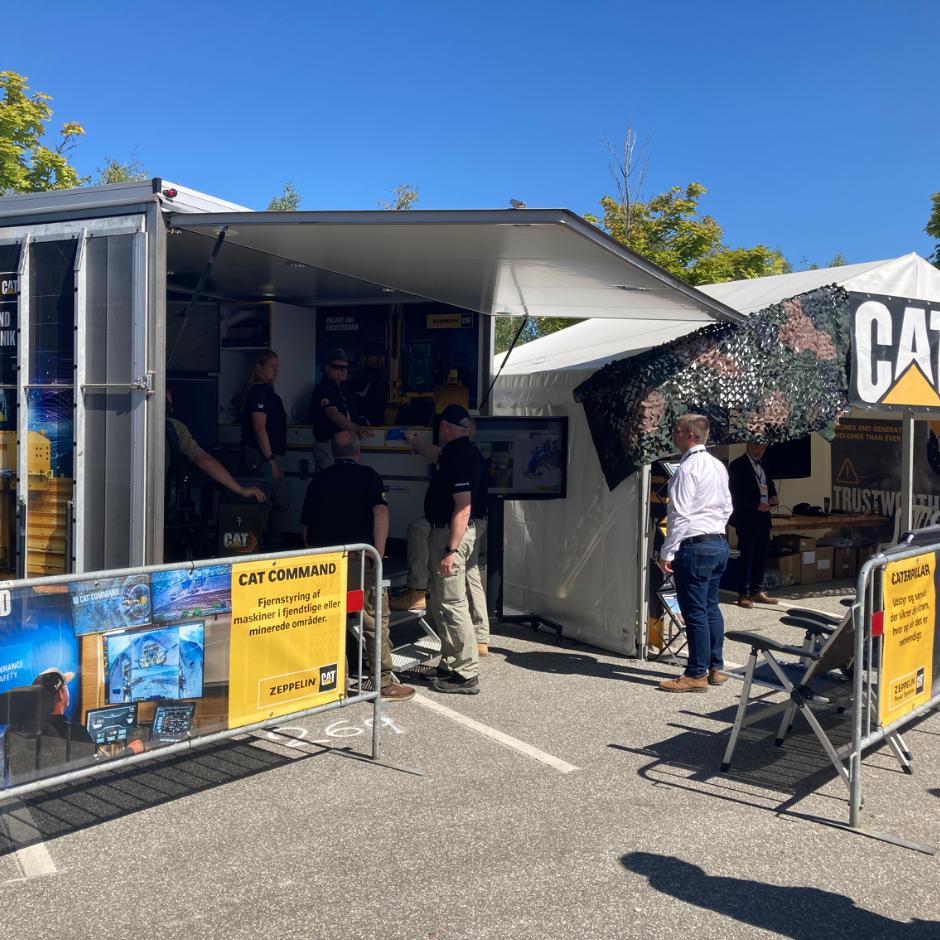 Fjernstyring fra specialbygget kommandotrailer