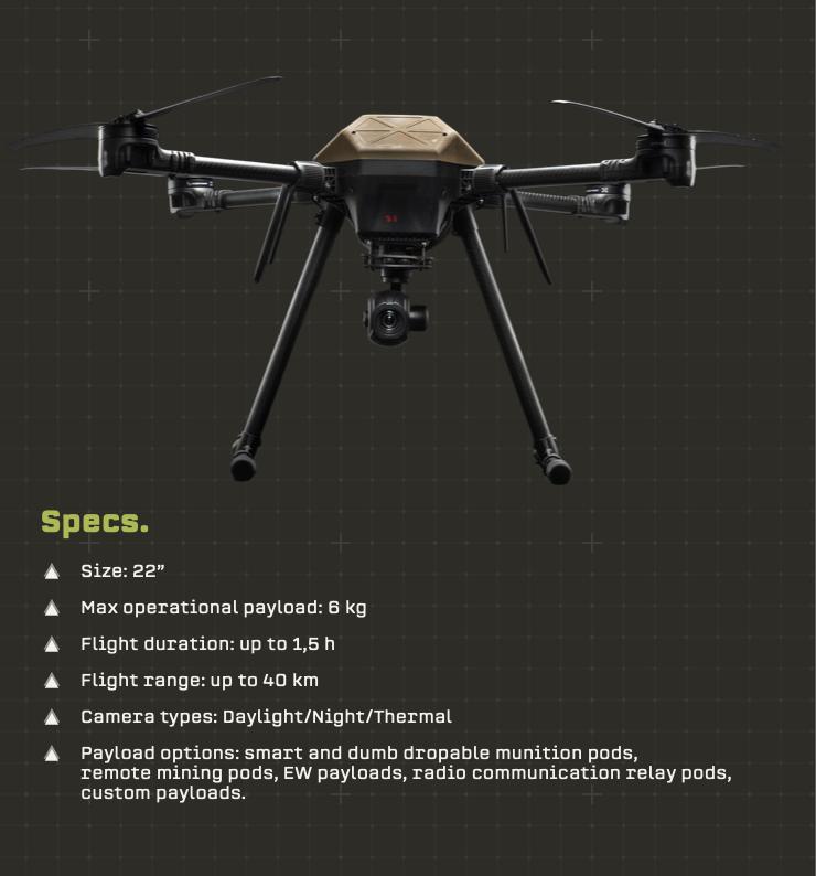 22' inc Carrier/ISR/Bomber
